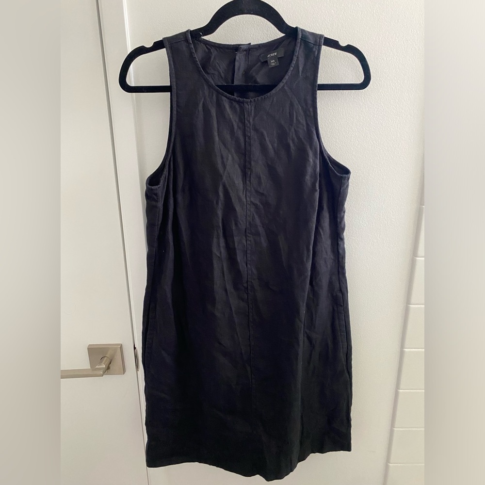 100% linen J Crew shift dress